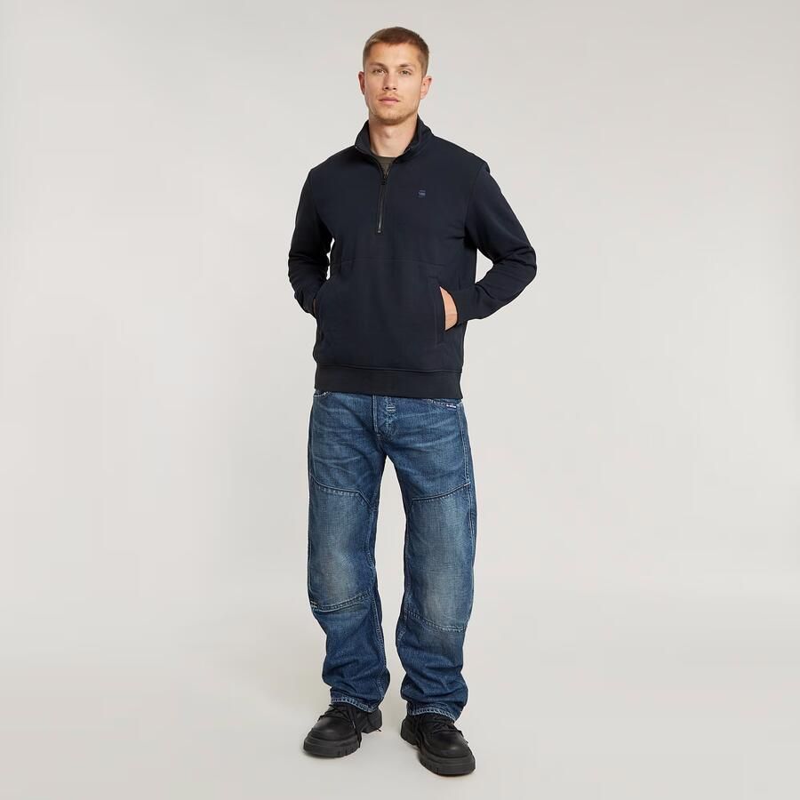 G-Star RAW Nifous Half Zip Sweater Donkerblauw Heren - Foto 2