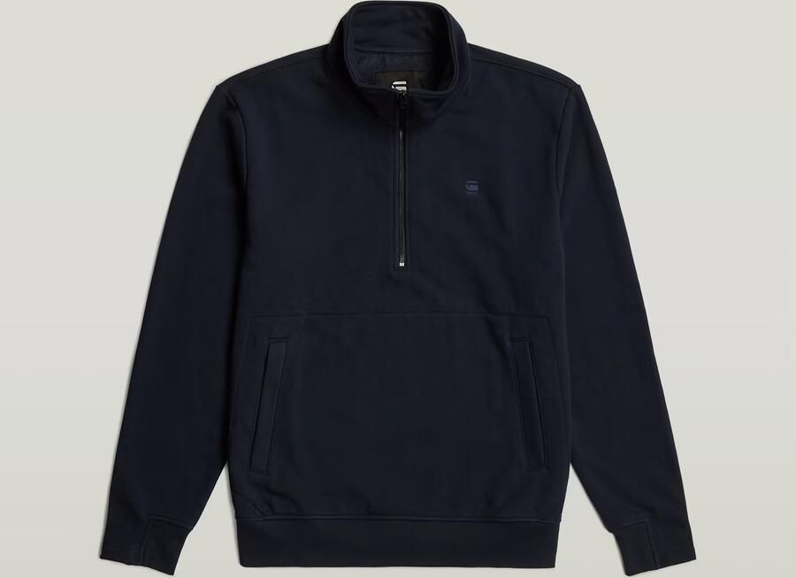 G-Star RAW Nifous Half Zip Sweater Donkerblauw Heren - Foto 6