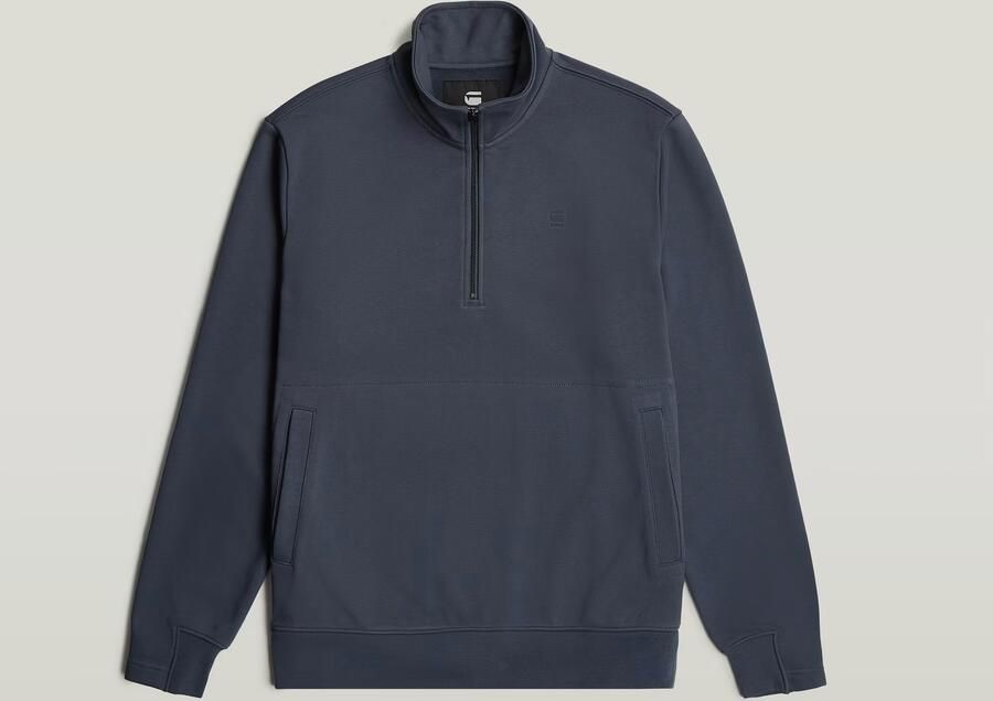 G-Star RAW Nifous Half Zip Sweater Donkerblauw Heren - Foto 4