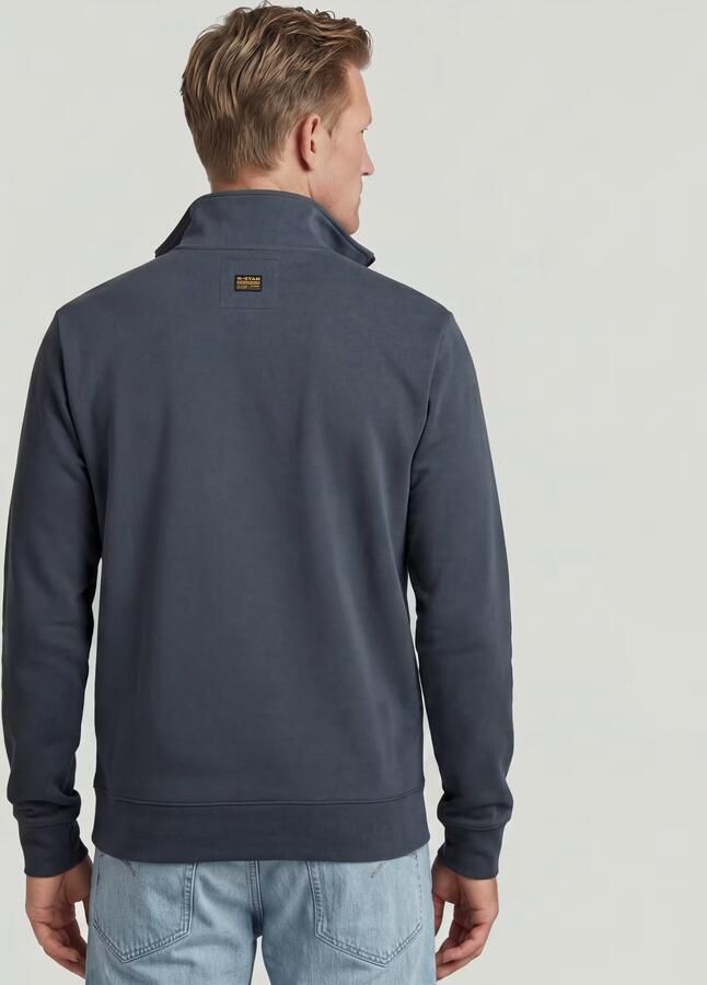 G-Star RAW Nifous Half Zip Sweater Donkerblauw Heren - Foto 5