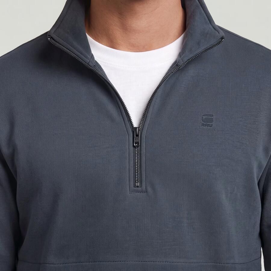 G-Star RAW Nifous Half Zip Sweater Donkerblauw Heren - Foto 3