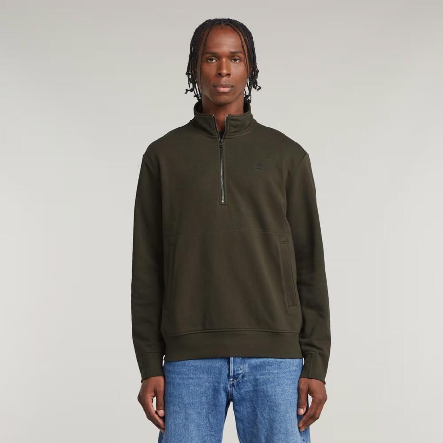 G-Star RAW Nifous Half Zip Sweater Grijs Heren - Foto 7