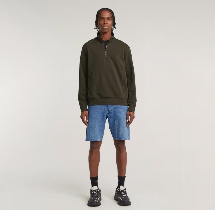 G-Star RAW Nifous Half Zip Sweater Grijs Heren - Foto 5