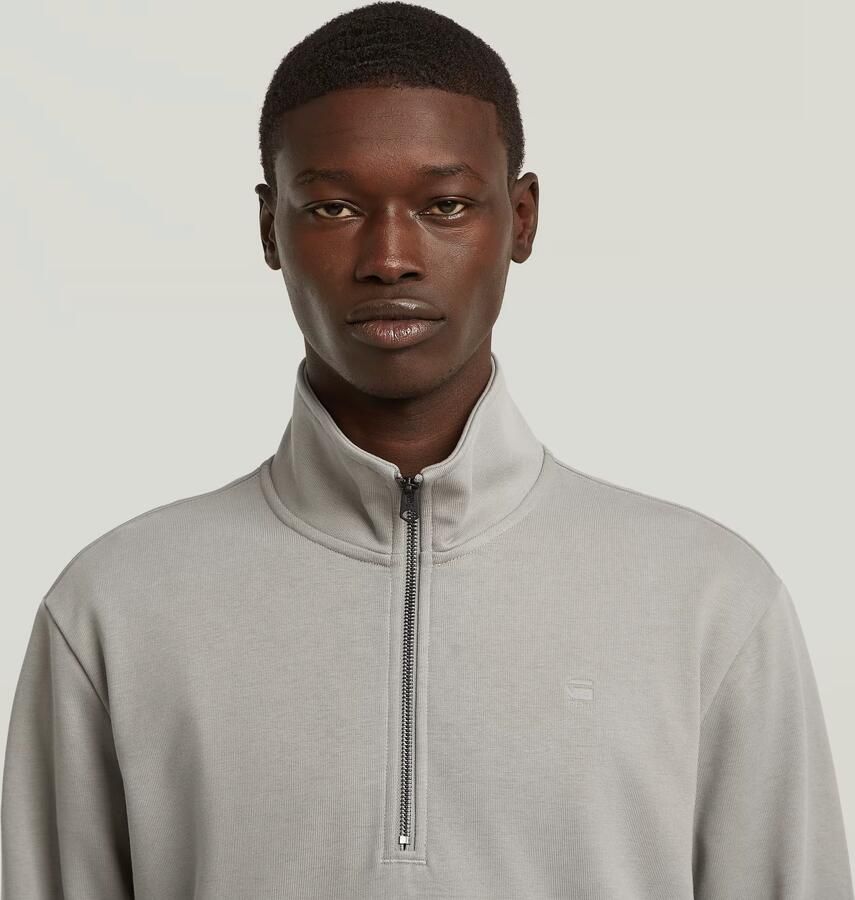 G-Star RAW Nifous Half Zip Sweater Grijs Heren - Foto 3