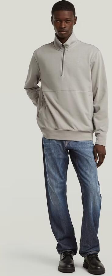 G-Star RAW Nifous Half Zip Sweater Grijs Heren - Foto 7