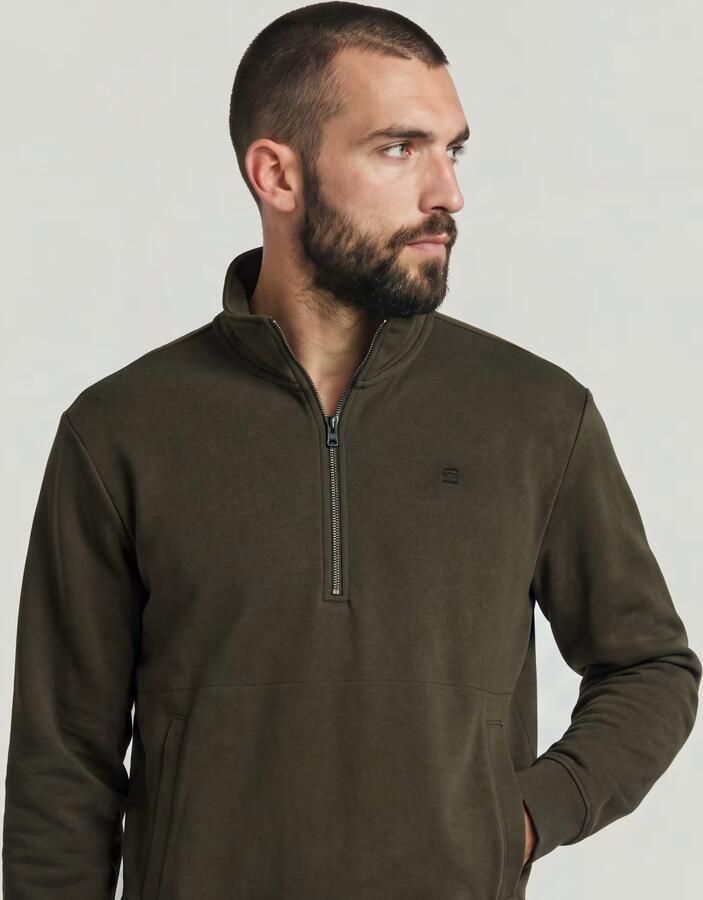 G-Star RAW Nifous Half Zip Sweater Grijs Heren - Foto 5
