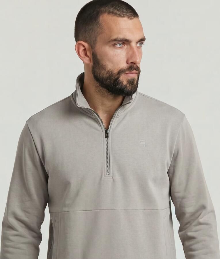 G-Star RAW Nifous Half Zip Sweater Grijs Heren - Foto 4