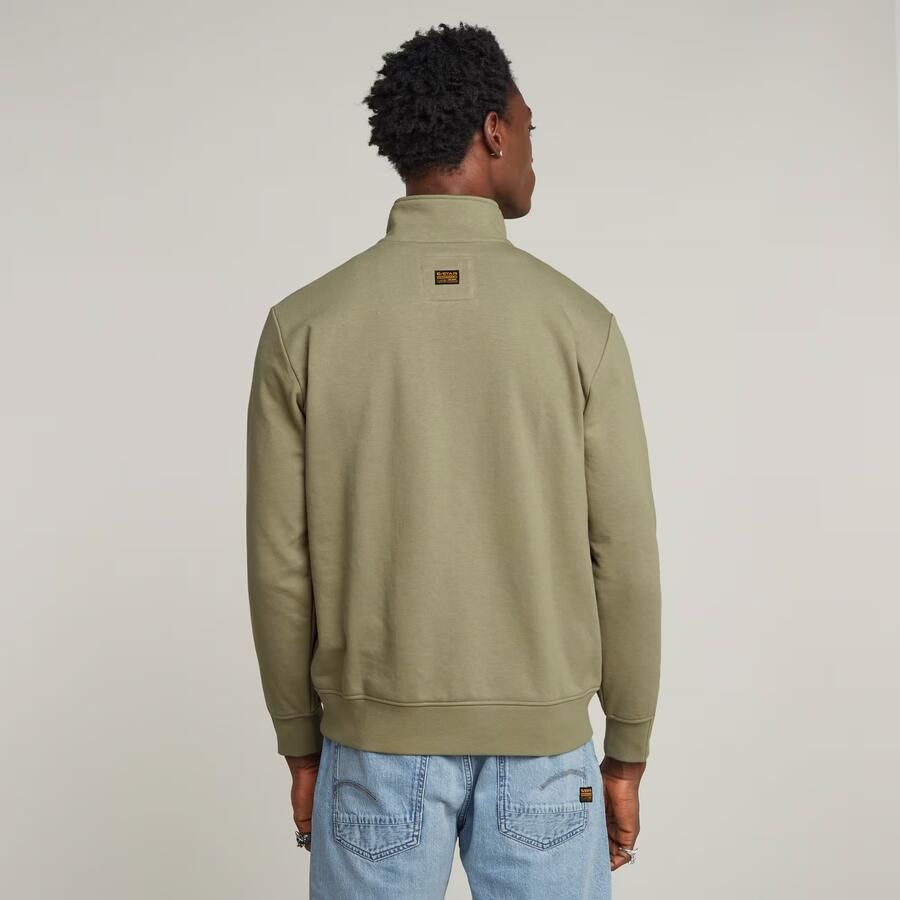 G-Star RAW Nifous Half Zip Sweater Groen Heren