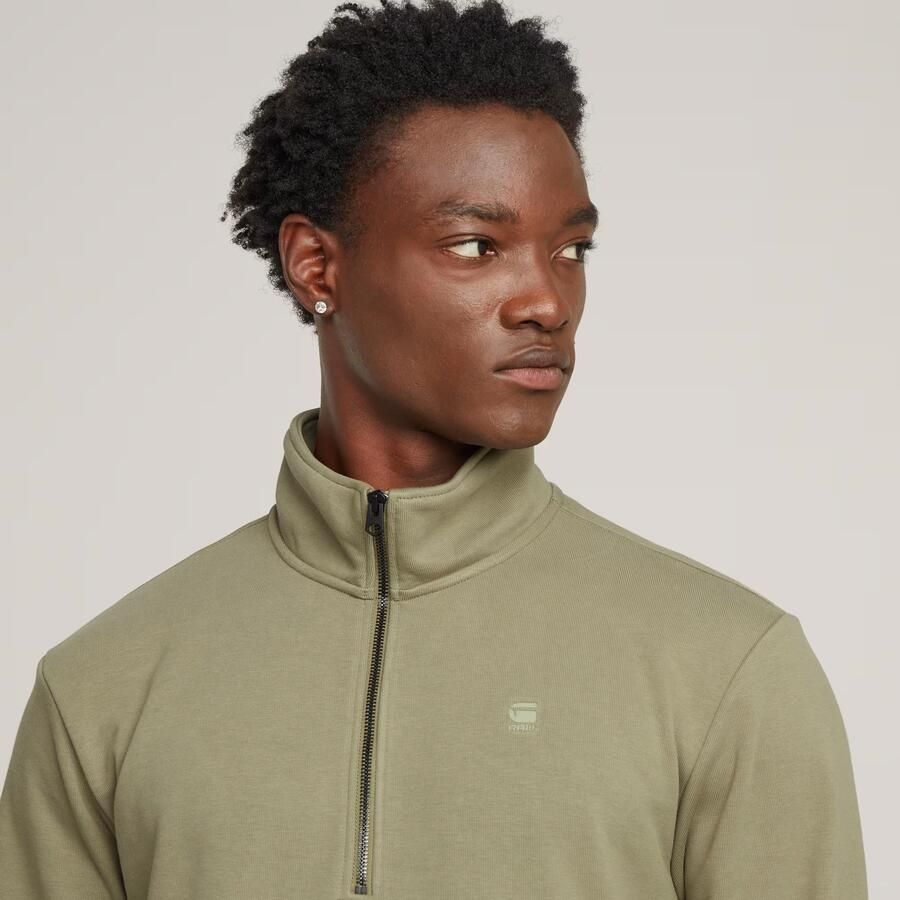 G-Star RAW Nifous Half Zip Sweater Groen Heren - Foto 2