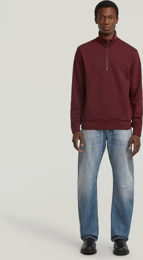 G-Star RAW Nifous Half Zip Sweater Rood Heren - Foto 7