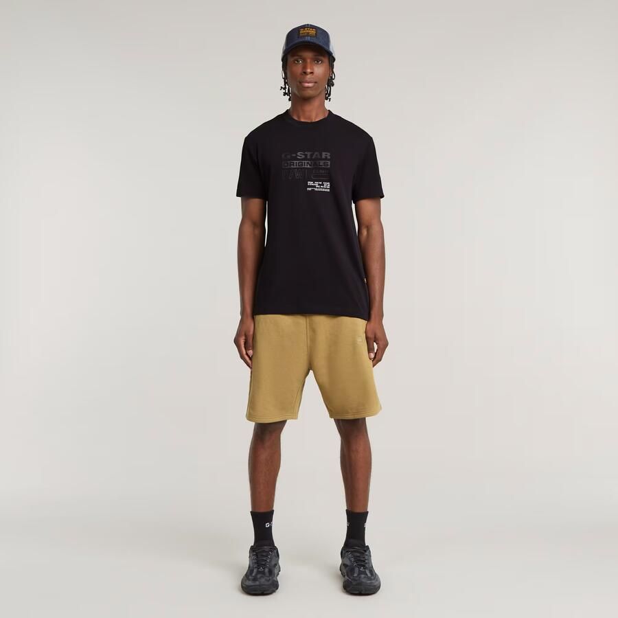 G-Star RAW Nifous Sweat Short Beige Heren - Foto 2