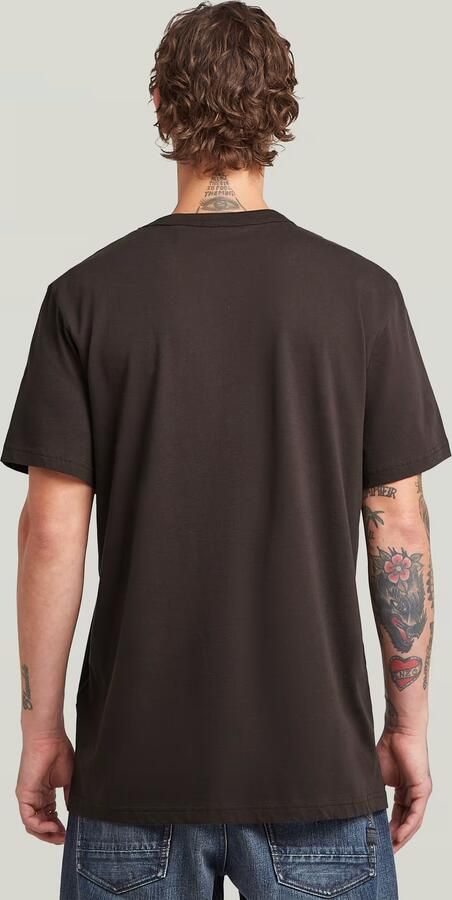 G-Star Raw T-shirt Korte Mouw D24449-336-A926 DEEP BROWN - Foto 10