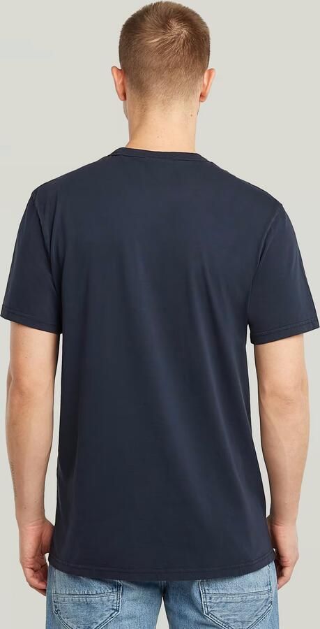 G-STAR RAW Heren Polo's & T-shirts Nifous R T Donkerblauw - Foto 11