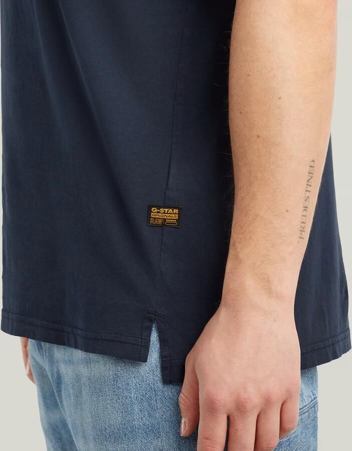 G-STAR RAW Heren Polo's & T-shirts Nifous R T Donkerblauw - Foto 8