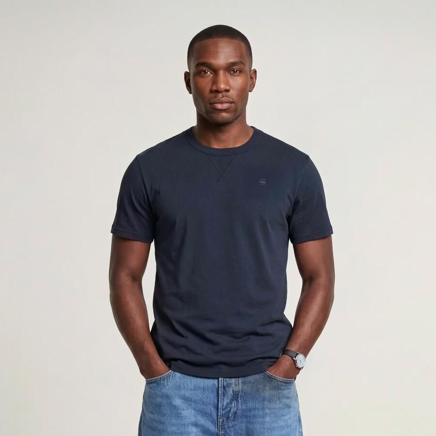 G-STAR RAW Heren Polo's & T-shirts Nifous R T Donkerblauw - Foto 9