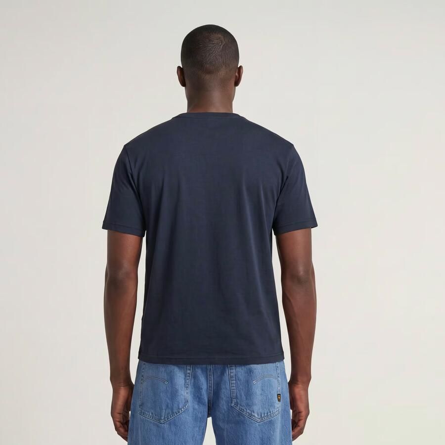 G-STAR RAW Heren Polo's & T-shirts Nifous R T Donkerblauw - Foto 10