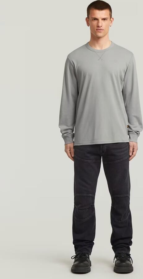 G-Star RAW Longsleeve Nifous R met geribbelde inzet aan de voorkant - Foto 4
