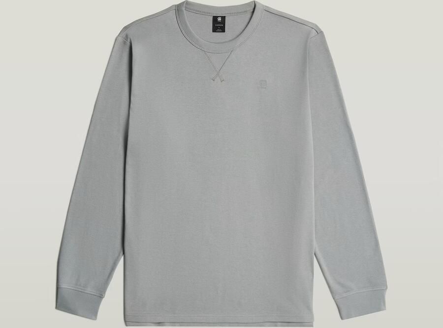 G-Star RAW Longsleeve Nifous R met geribbelde inzet aan de voorkant - Foto 5