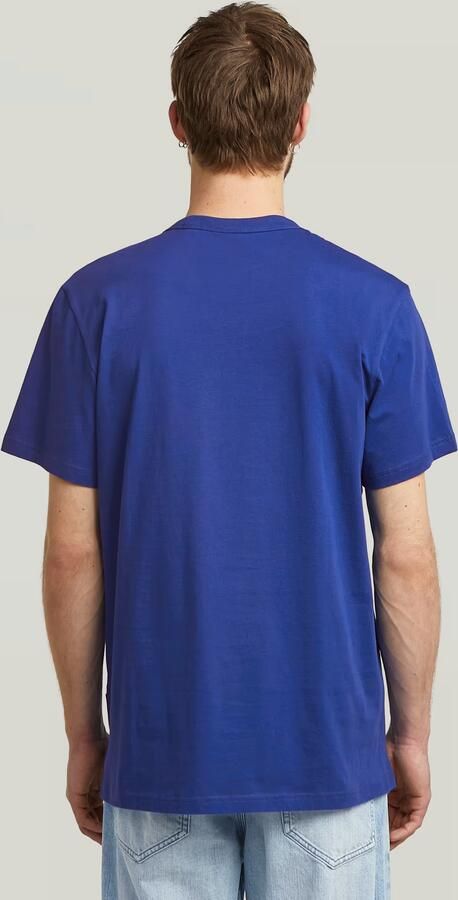 G-Star RAW Nifous T-shirt Midden blauw Heren - Foto 4