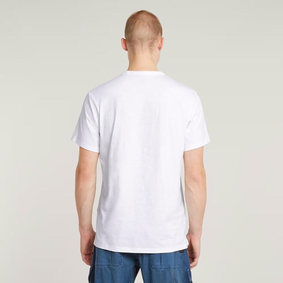 G-Star Raw T-shirt met labelstitching en ronde hals - Foto 3