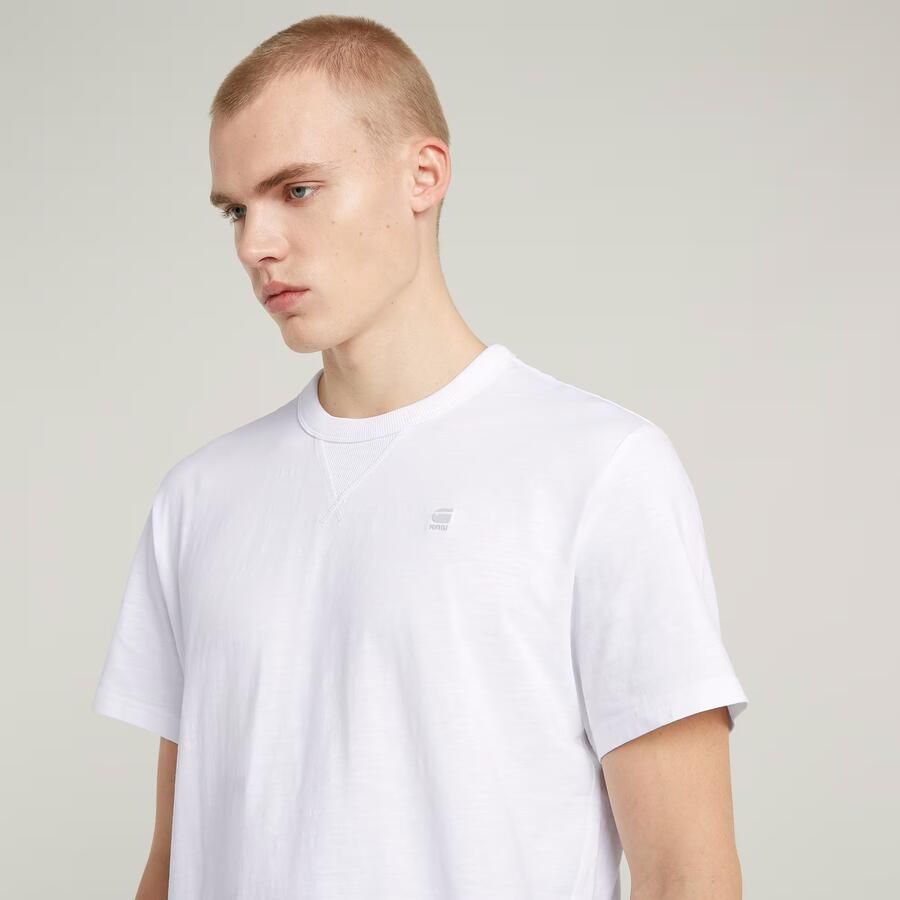 G-Star Raw T-shirt met labelstitching en ronde hals - Foto 4