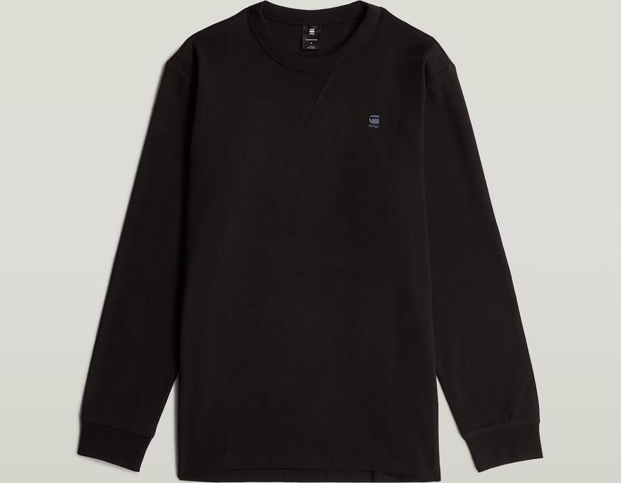 G-Star RAW Longsleeve Nifous R met geribbelde inzet aan de voorkant - Foto 4