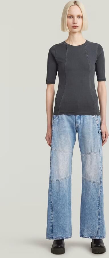 G-Star RAW T-shirt Nifous met klein logoborduursel - Foto 9