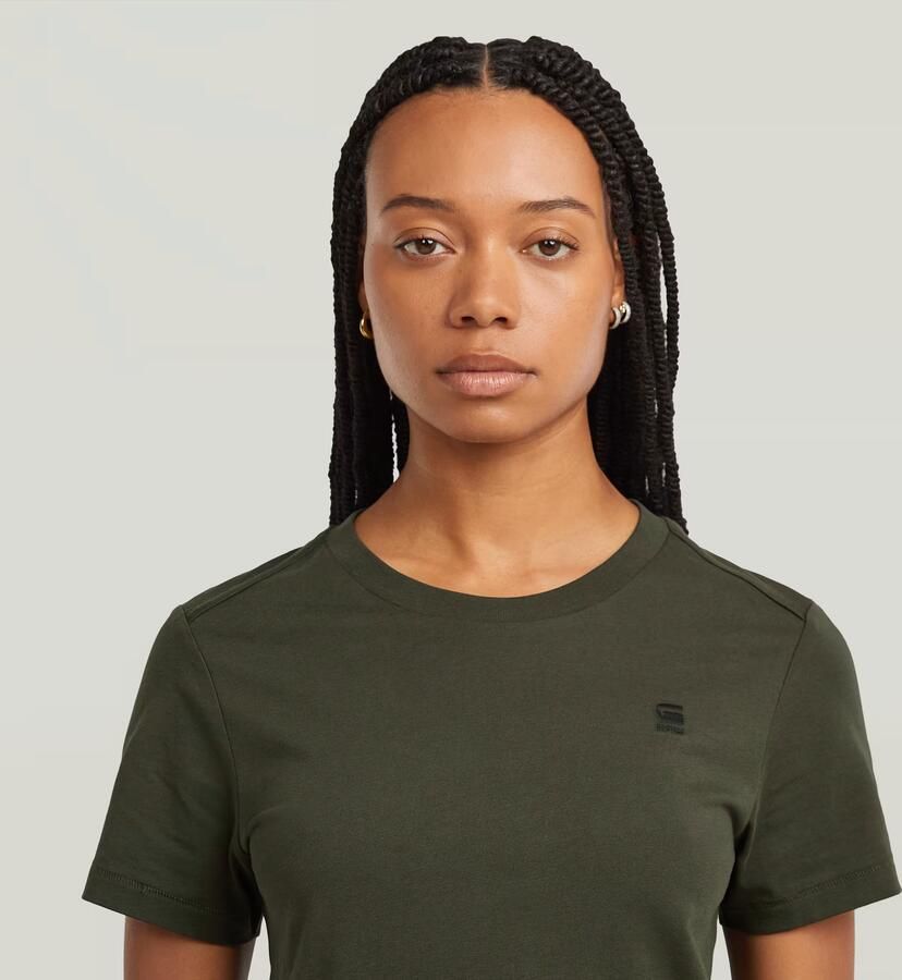 G-Star RAW T-shirt Nifous met klein logoborduursel - Foto 3