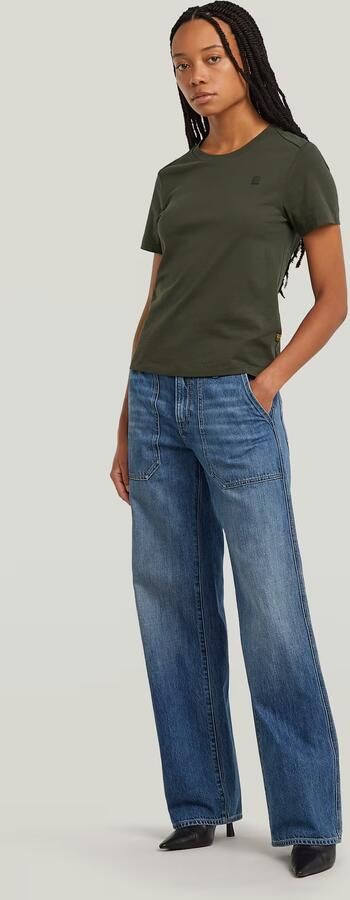 G-Star RAW T-shirt Nifous met klein logoborduursel - Foto 9