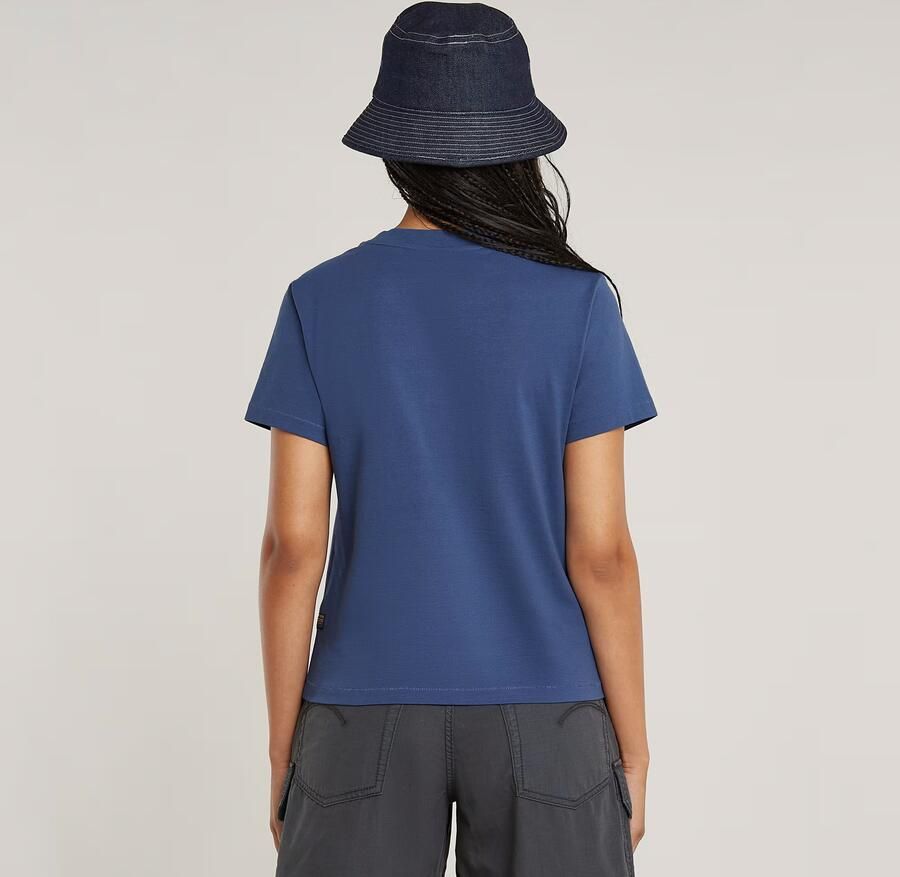 G-Star RAW Nifous Top Midden blauw Dames - Foto 4