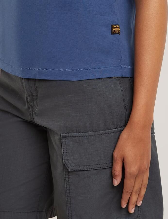 G-Star RAW Nifous Top Midden blauw Dames - Foto 6