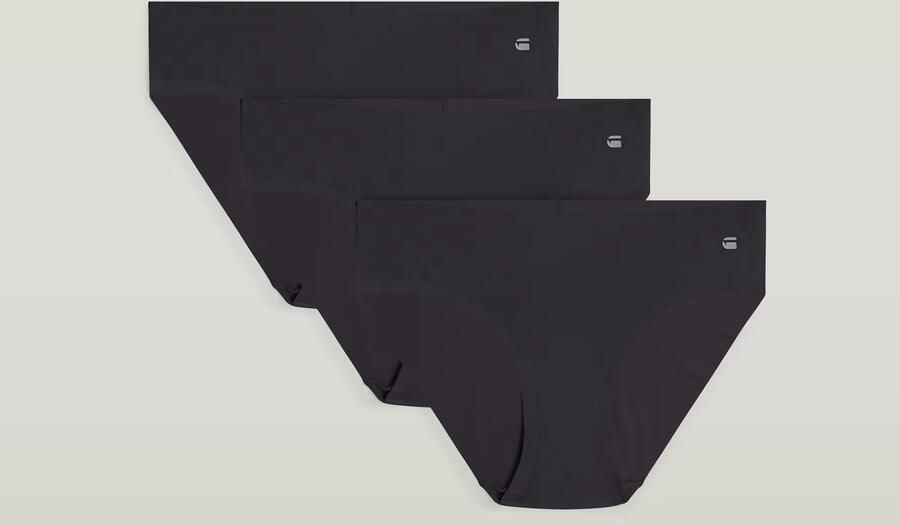 G-Star RAW No VPL Hipster Set van 3 Zwart Dames