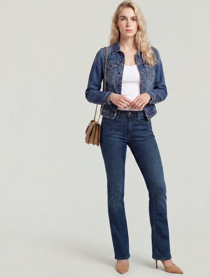G-Star RAW Noxer Bootcut Jeans Donkerblauw Dames - Foto 6