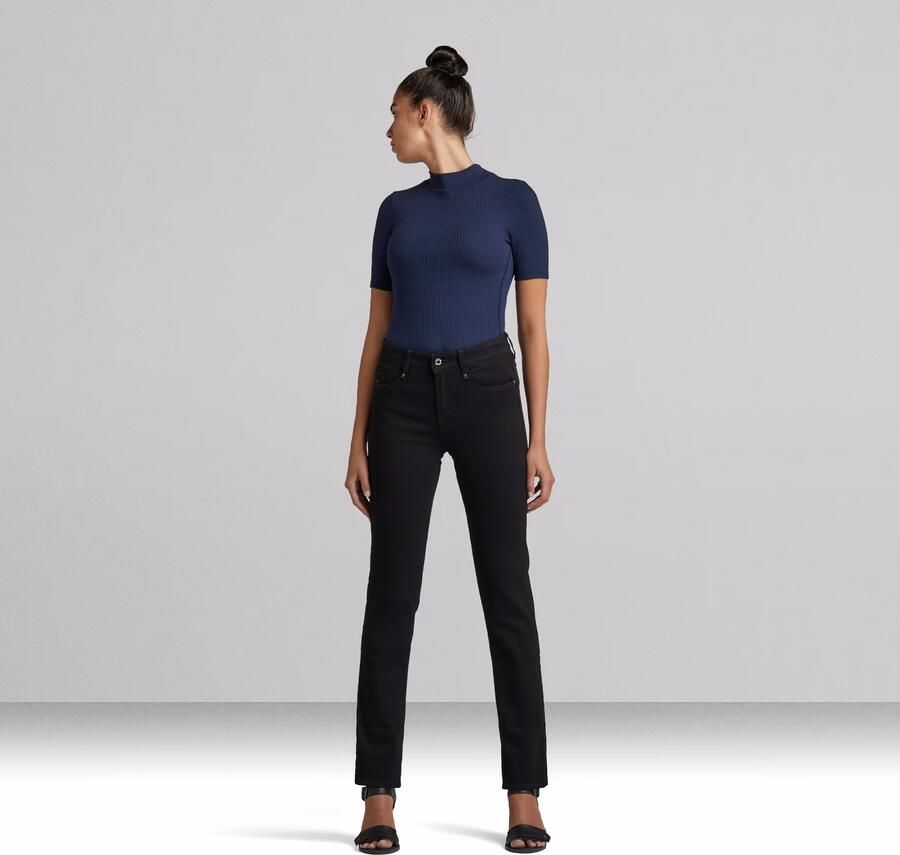 G-Star RAW Straight jeans Noxer Straight met ritszak boven de achterzak achter - Foto 8