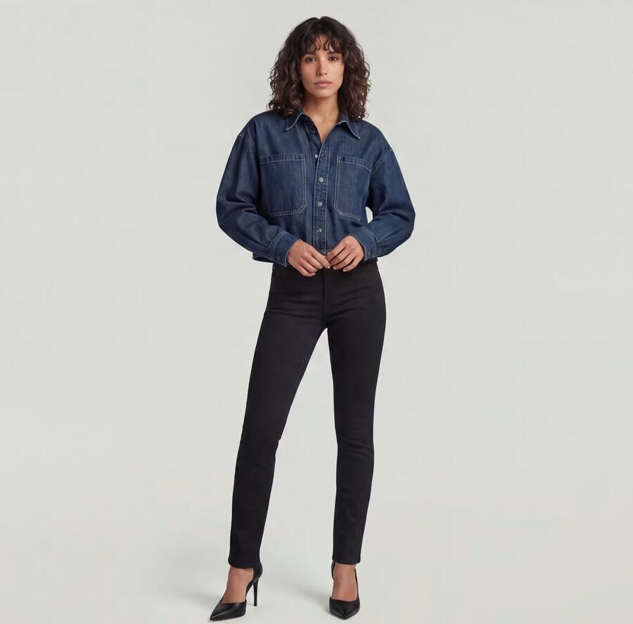 G-Star RAW Noxer Straight Jeans Zwart Dames - Foto 4