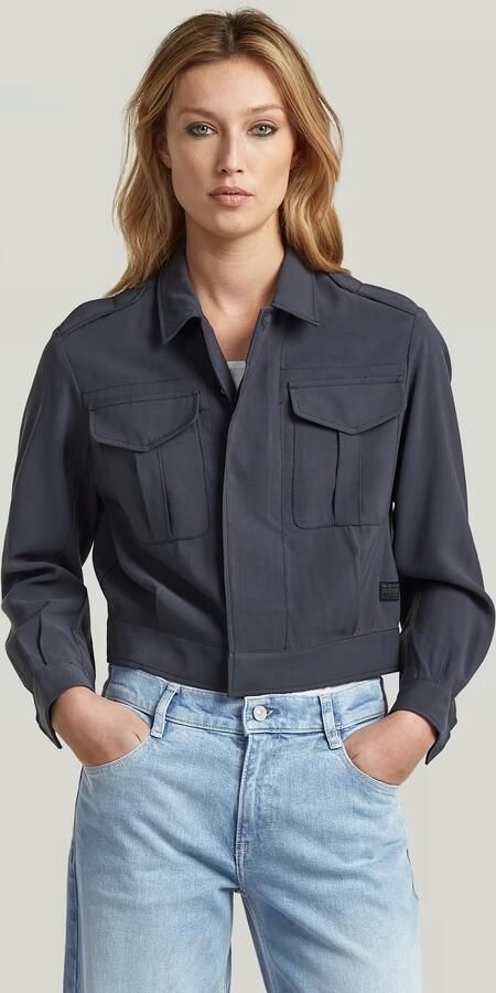 G-Star RAW Officer Short Jack Grijs Dames