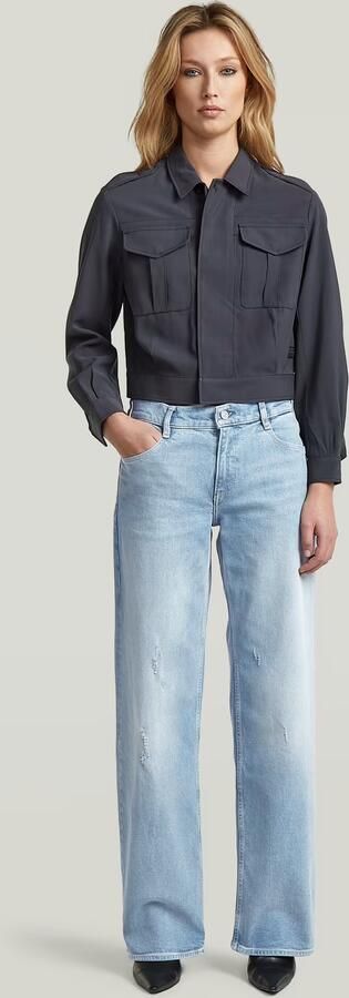 G-Star RAW Officer Short Jack Grijs Dames - Foto 6