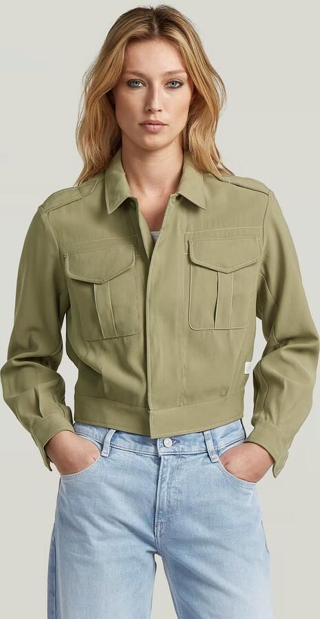 G-Star RAW Officer Short Jack Groen Dames