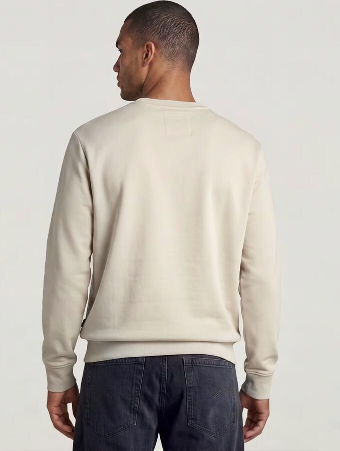 G-Star RAW Old Skool Crew Sweater Long Sleeve Wit Heren - Foto 5