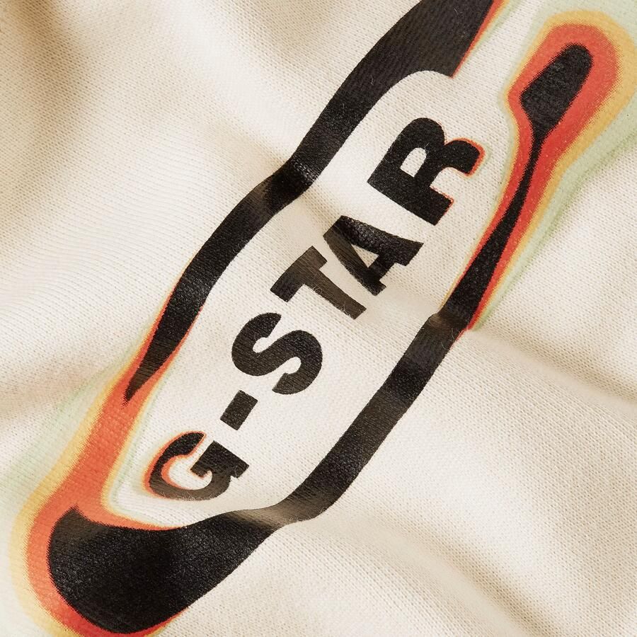 G-Star RAW Old Skool Logo Loose Hoodie Wit Dames - Foto 4