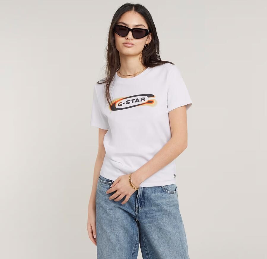G-Star Raw T-shirt met ronde hals model 'Old skool' - Foto 7