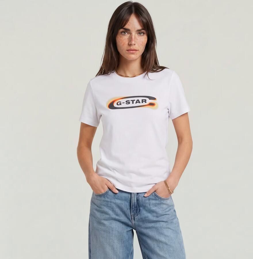 G-Star Raw T-shirt met ronde hals model 'Old skool' - Foto 5