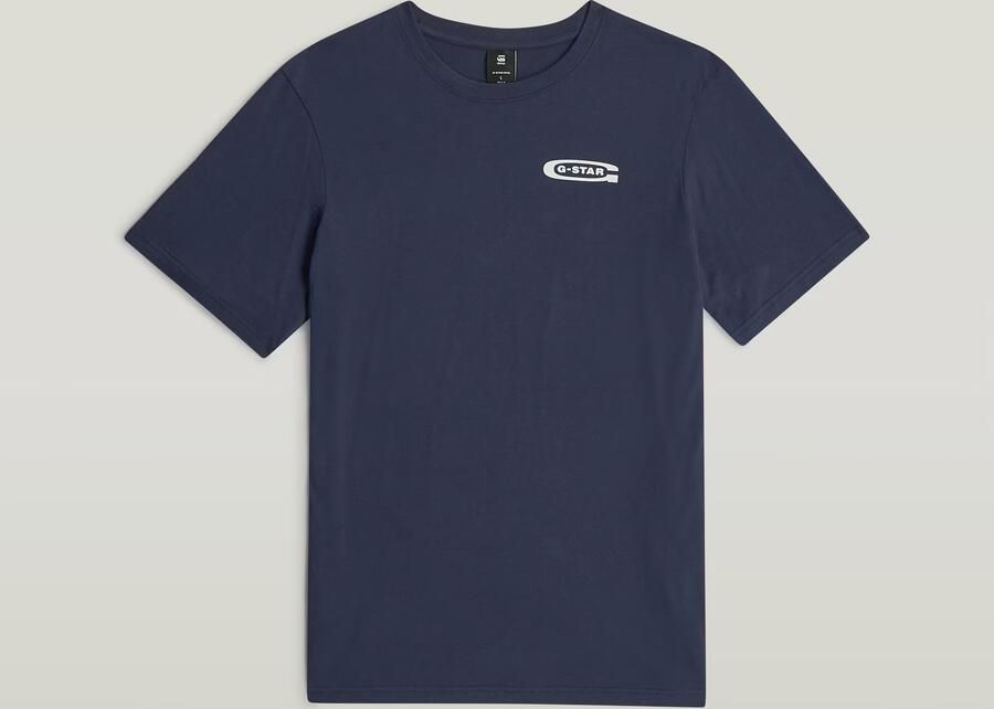 G-Star RAW Old Skool Slim T-Shirt Donkerblauw Heren - Foto 3