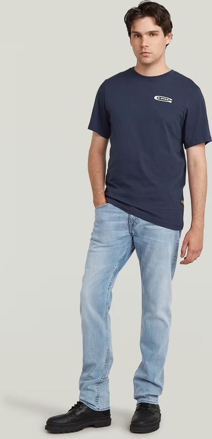 G-Star RAW Old Skool Slim T-Shirt Donkerblauw Heren - Foto 5