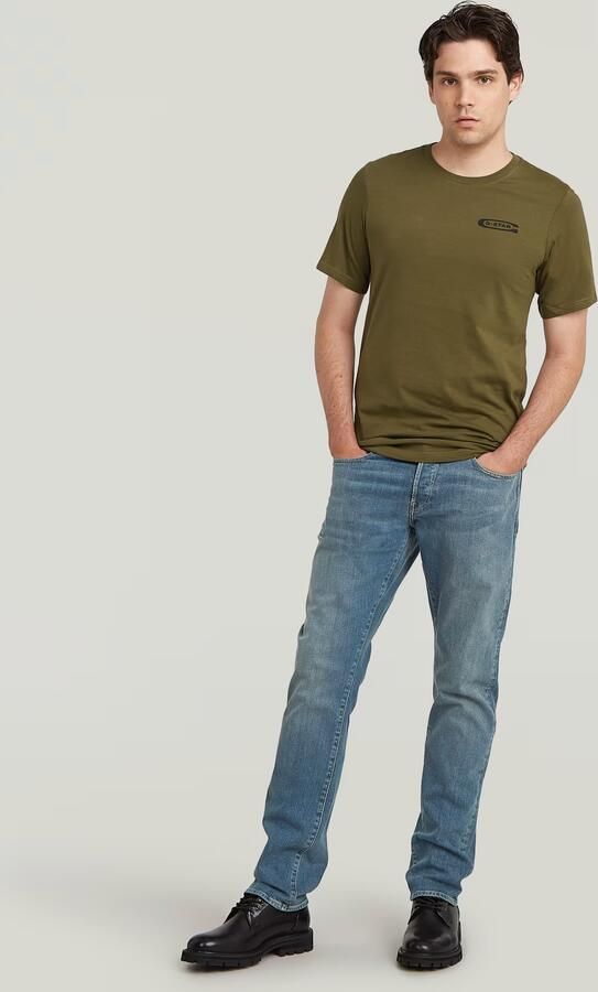 G-Star RAW Old Skool Slim T-Shirt Groen Heren - Foto 4