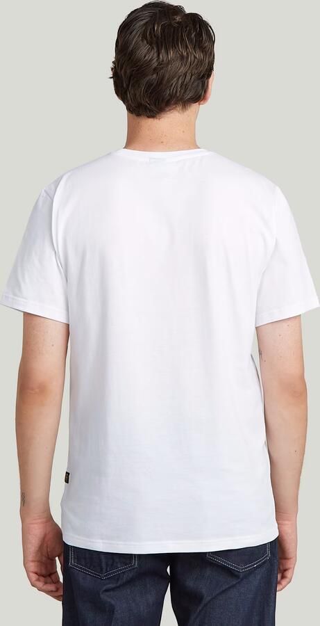 G-Star RAW Old Skool Slim T-Shirt Wit Heren - Foto 5