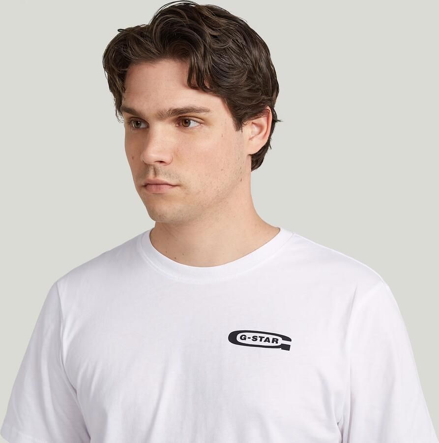 G-Star RAW Old Skool Slim T-Shirt Wit Heren - Foto 2