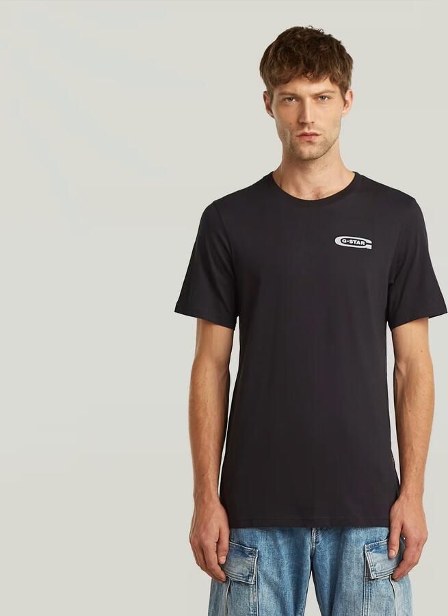 G-Star RAW Old Skool Slim T-Shirt Zwart Heren - Foto 4