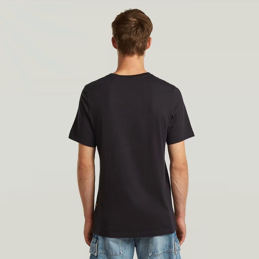 G-Star RAW Old Skool Slim T-Shirt Zwart Heren