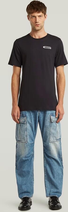 G-Star RAW Old Skool Slim T-Shirt Zwart Heren - Foto 6
